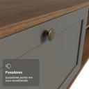 Ver imagem 7 de Rack Suspenso para Tv até 80 Polegadas 218 Cm 2 Portas Rustic/cinza Vik Madesa