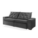 Ver imagem 4 de Sofá Retrátil e Reclinável 2.50m Estilo Estofados - Europa com Softgel D33 "cinza"