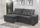 Ver imagem 1 de Sofá Retrátil e Reclinável 2.50m Estilo Estofados - Europa com Softgel D33 "cinza"