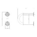 Ver imagem 2 de Barra Lateral Fixa 30 Cm Conforto Aço Polido Deca - 2373.i.030.pol