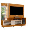 Painel Frizz Plus para Tv de até 60 Polegadas (com Rodízios) - Cinamomo / Off White - Madetec - 2