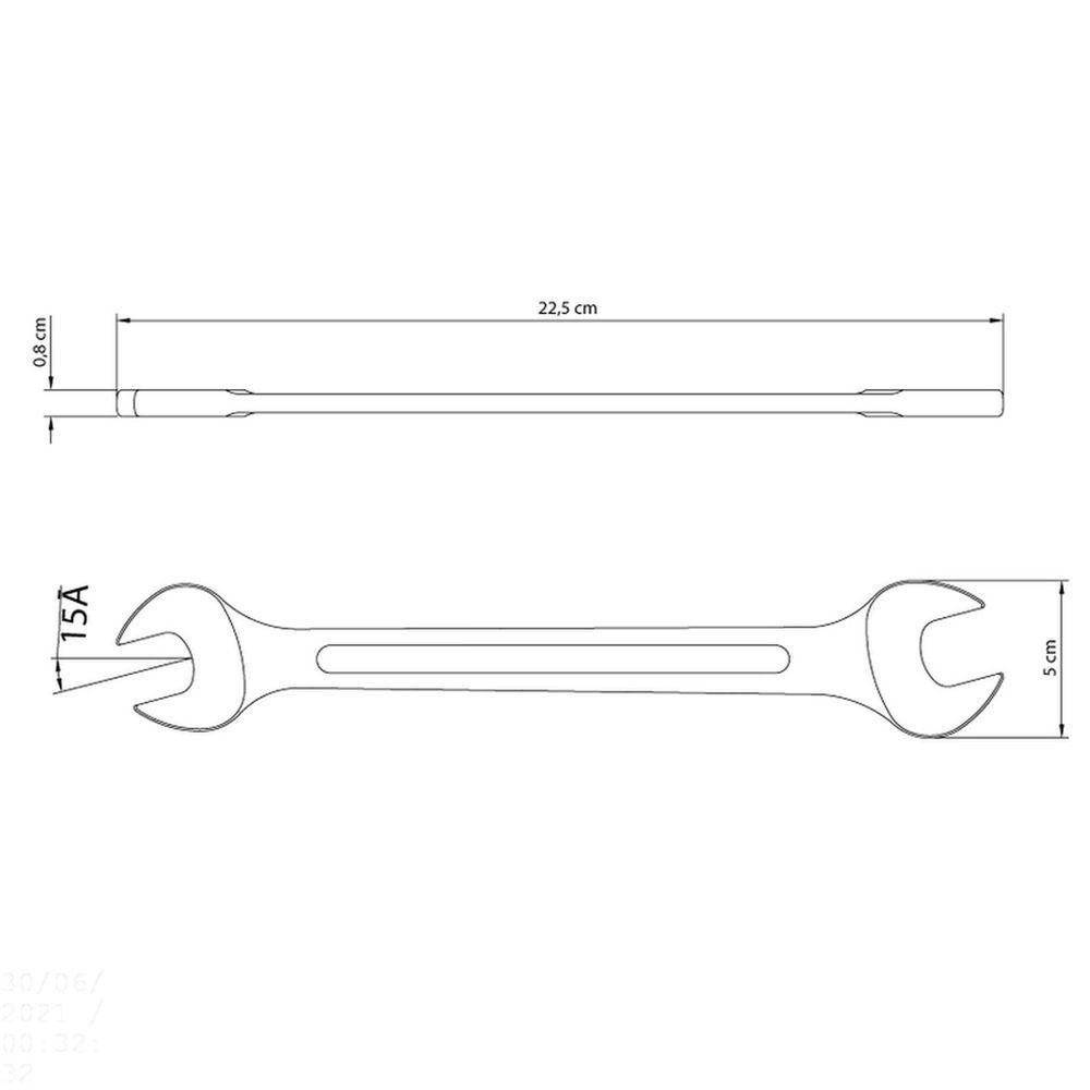 Chave Fixa 20x22 Mm Tramontina com Corpo em Aço Especial Cromado Tramontina - 3