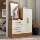 Ver imagem 1 de Cômoda 2 Portas 3 Gavetas com Espelho Dunas