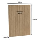 Ver imagem 3 de Painel Tv até 37 Polegadas 100cm X 136cm P/ Sala de Reunião Cor:amêndoa