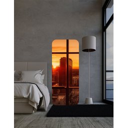 Espelho Retangular Grande 170 X 70 Corpo Inteiro Moderno Lapidado com Suporte - 1