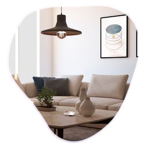 Espelho Decorativo Orgânico 84,0 X 77,0 Cm