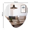 Espelho Decorativo Orgânico 84,0 X 77,0 Cm - 2