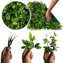Ver imagem 3 de 21 Painéis de Folhagem Artificial Premium para Jardim Vertical Decorativo em Varanda Área Gourmet e