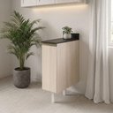 Ver imagem 5 de Balcão com Tampo 1 Porta MDF 20 cm Kali 1679622 Bianco Toq Nicioli
