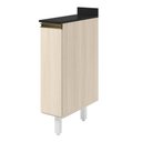 Ver imagem 1 de Balcão com Tampo 1 Porta MDF 20 cm Kali 1679622 Bianco Toq Nicioli
