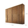 Guarda-Roupa Casal Lucca Premium 6 Portas 6 Gavetas Móveis Rufato - Imbuia Rufato - 2