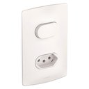 Ver imagem 1 de Interruptor Simples + 1 Tomada 2p + T 4x2 Ny Branco 10a Nereya - 663160 - Pial