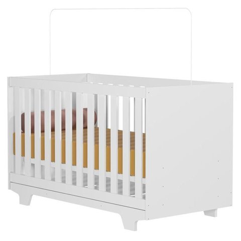 Berço Nacional Life 2217 Branco Acetinado - Tigus Baby