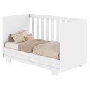 Ver imagem 2 de Berço Nacional Life 2217 Branco Acetinado - Tigus Baby