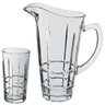 Jogo 7 Peças Jarra/copos para Refresco Suco Água Home&co Vidro 1l/300ml Transparente - 1