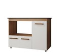 Ver imagem 1 de Balcão para Cooktop 3 Portas Armário de Cozinha Ana Savana/off White - Lahome Decor