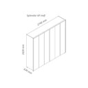 Ver imagem 4 de Guarda-Roupa Casal 6 Portas com LED com Pés 100% MDF Splendor Off White