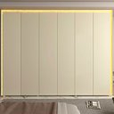 Ver mais imagens de Guarda-Roupa Casal 6 Portas com LED com Pés 100% MDF Splendor Off White