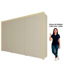 Ver imagem 6 de Guarda-Roupa Casal 6 Portas com LED com Pés 100% MDF Splendor Off White