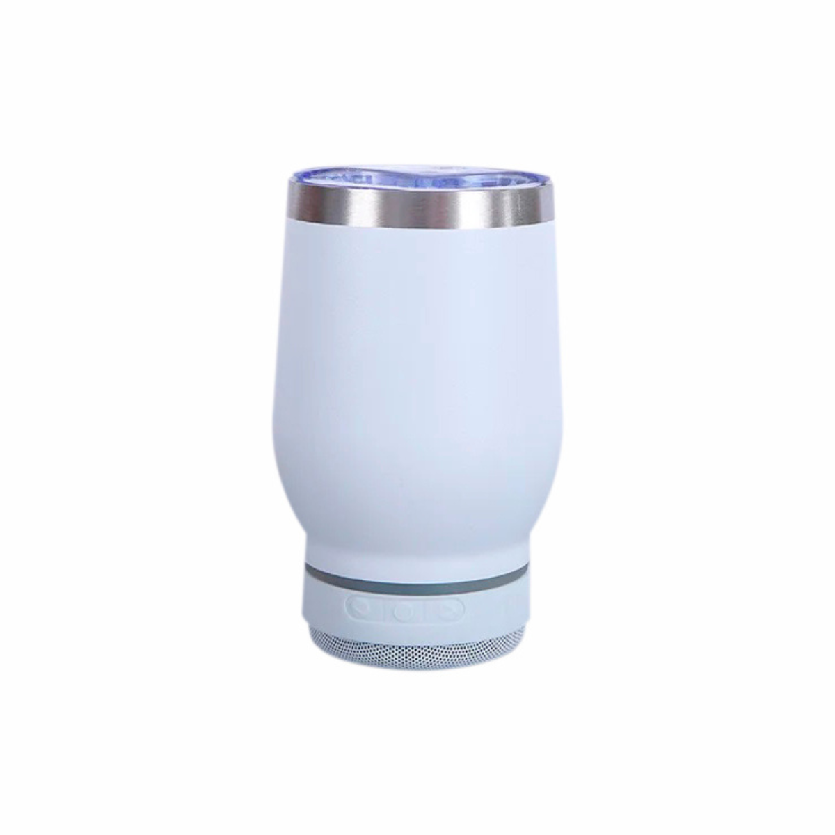 Copo Térmico com Tampa 360ml com Caixa de Som Bluetooth - Branco