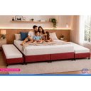 Ver imagem 2 de Cama Box c/2 Auxiliares Queen Poli Wine Castor 158x198x27