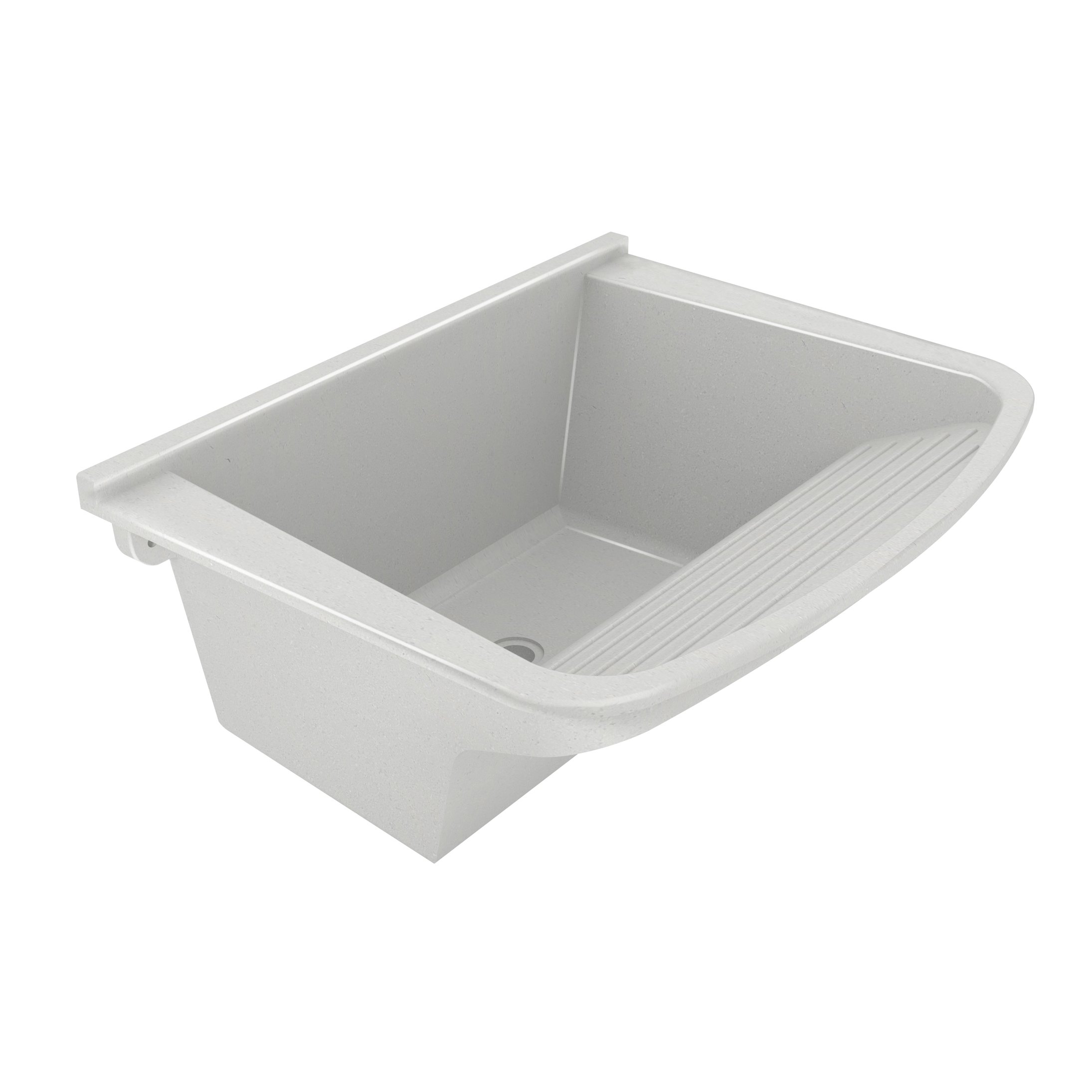 Tanque de Lavar Roupa em Mármore Sintético Granitado 55x41cm  - 1