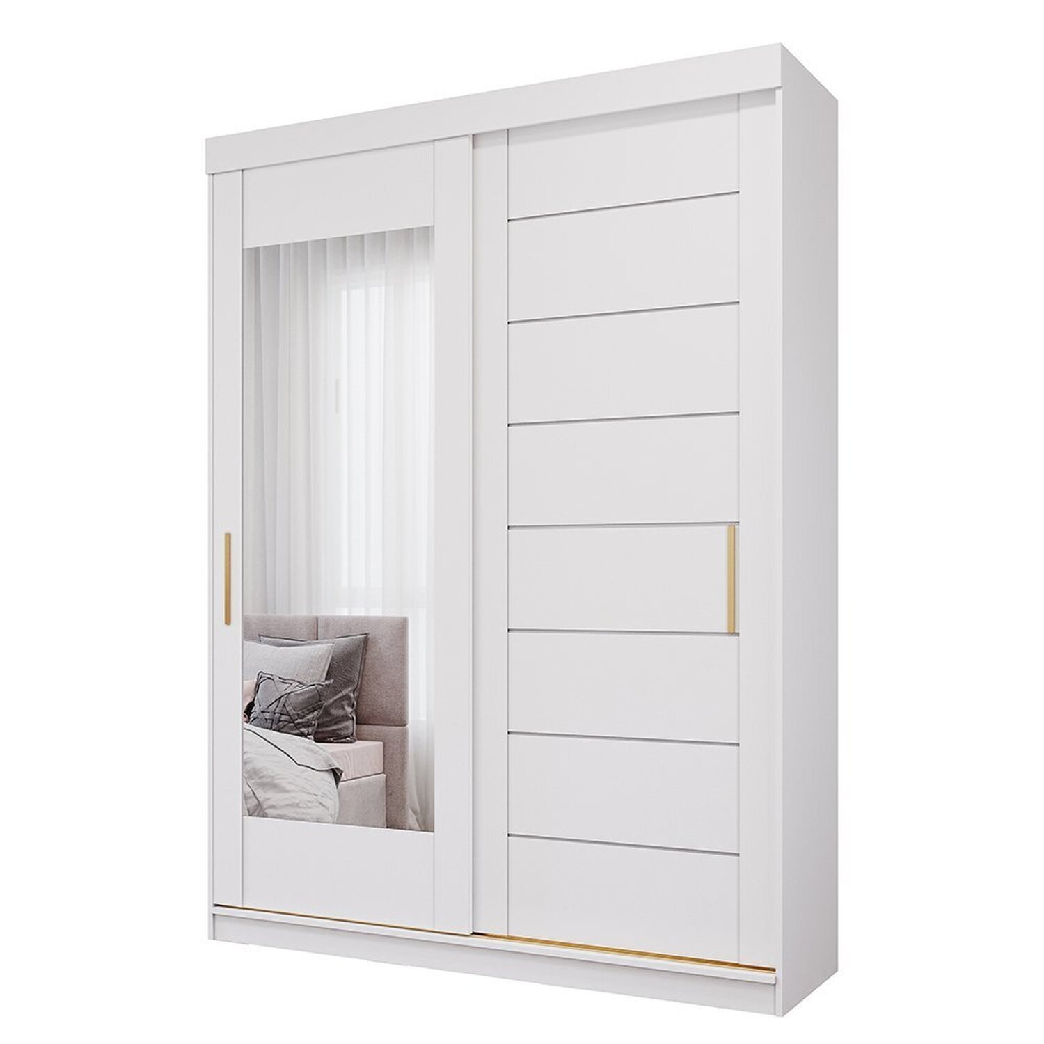 Guarda-roupa Solteiro 3 Portas de Correr 3 Gavetas sem Pés 100% Mdf Dubai Espresso Móveis - 2