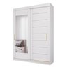 Guarda-Roupa Solteiro 160cm 2 Portas de Correr com Espelhos 100% Mdf Dubai Espresso Móveis - 3