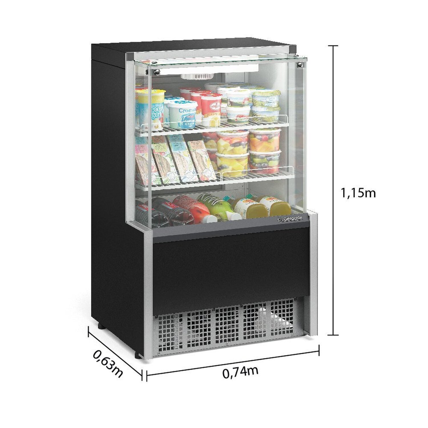 Vitrine Refrigerada Ar Forçado Gpfa-075r Pr 127v 60hz - 2