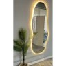 Espelho 110x60 Organico com Led Claro Moderno Abstrado - 1