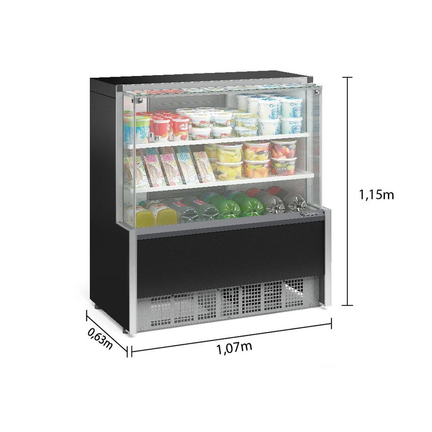 Vitrine Refrigerada Universal 2 Placas Frias Gpda-110r Pr 127v 60hz Gelopar - 2