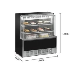 Vitrine Refrigerada Confeitaria Dupla Função Gpea-110r Pr 127v 60hz Gelopar - 2