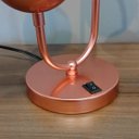 Ver imagem 4 de Kit 2 Abajur de Mesa Moderno Jennifer Rose Gold com 2 Globos 10cm + Lâmpada Branco Quente