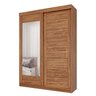 Guarda-Roupa Solteiro 160cm 2 Portas de Correr com Espelhos 100% Mdf Dubai Espresso Móveis - 3