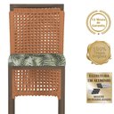 Ver imagem 3 de Mesa Bistrô e 4 Banquetas Roma Marrom Corda Náutica Estofado 5 Trama Original