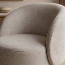 Ver imagem 4 de Poltrona Decorativa Premium Orgânica em Bouclê Italiano Bege