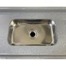 Pia Para Cozinha Em Mármore Sintético Com Cuba Em Aço Inox 199cmx55cm - 6