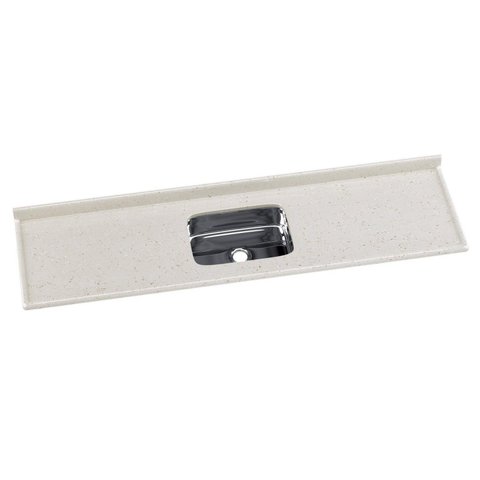 Pia para Cozinha em Mármore Sintético com Cuba em Aço Inox 199CMX55CM Aj Rorato