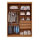 Ver imagem 4 de Guarda-roupa Solteiro 160cm 2 Portas de Correr com Espelhos 100% Mdf Dubai Espresso Móveis