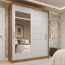 Guarda-roupa Solteiro 160cm 2 Portas de Correr com Espelhos 100% Mdf Dubai Espresso Móveis - 2