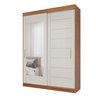 Guarda-roupa Solteiro 160cm 2 Portas de Correr com Espelhos 100% Mdf Dubai Espresso Móveis - 3