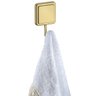 Cabide Gancho Porta Toalha Multiuso Fixaçao Adesivo Dourado Acetinado Future 185DO - 2