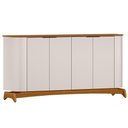 Ver imagem 7 de Kit Aparador Buffet com Cristaleira e Espelho Verbena N01 Off White Ypê - Lyam Decor