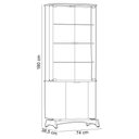 Ver imagem 6 de Kit Aparador Buffet com Cristaleira e Espelho Verbena N01 Off White Ypê - Lyam Decor