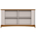 Ver imagem 2 de Kit Aparador Buffet com Cristaleira e Espelho Verbena N01 Off White Ypê - Lyam Decor