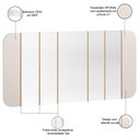 Ver imagem 4 de Kit Aparador Buffet com Cristaleira e Espelho Verbena N01 Off White Ypê - Lyam Decor