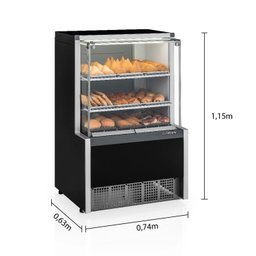 Vitrine Estufa com Bandejas Meqa-075r Pr 220v 60hz Gelopar - 2