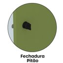 Ver mais imagens de Roupeiro Aço Linha Light 4 Portas - GR301-4 Cinza-Verde Miró