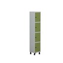 Ver imagem 1 de Roupeiro Aço Linha Light 4 Portas - GR301-4 Cinza-Verde Miró