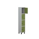 Ver imagem 4 de Roupeiro Aço Linha Light 4 Portas - GR301-4 Cinza-Verde Miró